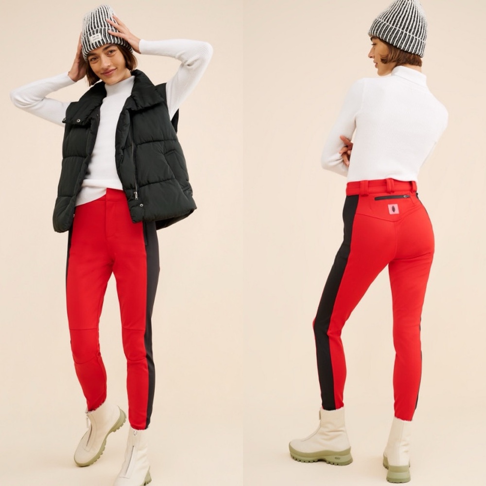 FP Movement by Free People Chill Factor Ski Leggings S in Red NWOT ski pant